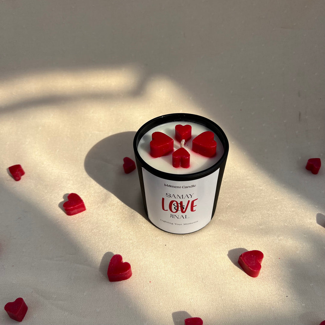 Customize With Rose Scented Jar Candle
