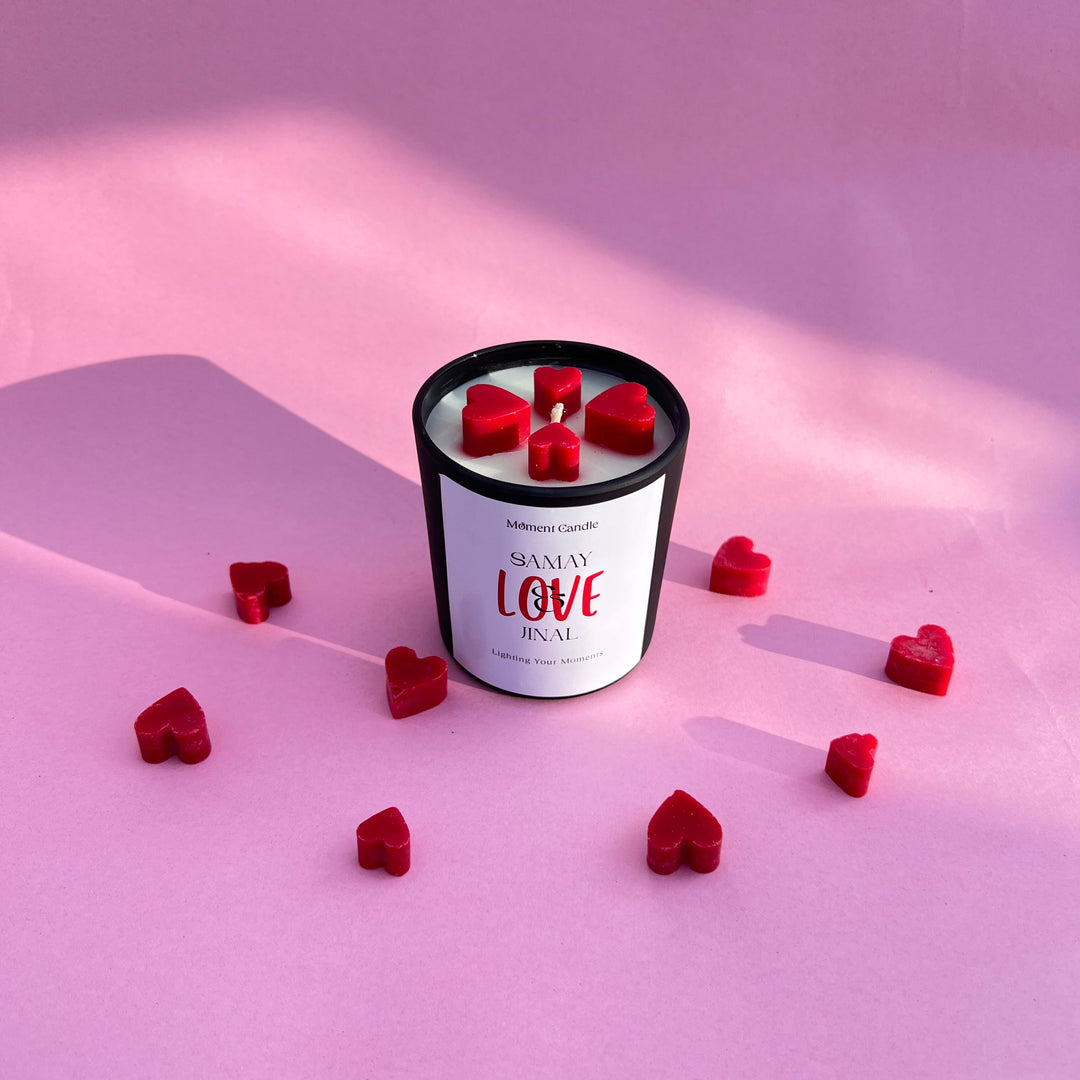Customize With Rose Scented Jar Candle