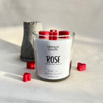 Load image into Gallery viewer, Rose Scented Jar Candle With Heart
