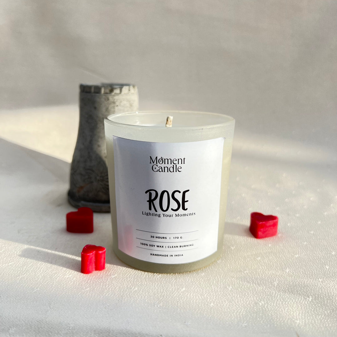 Rose Scented Jar Candle