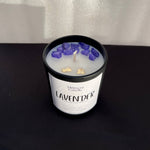 Load image into Gallery viewer, Lavender Scented Jar Candle With Stone
