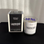 Load image into Gallery viewer, Lavender Scented Jar Candle With Stone
