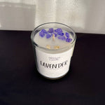 Load image into Gallery viewer, Lavender Scented Jar Candle With Stone
